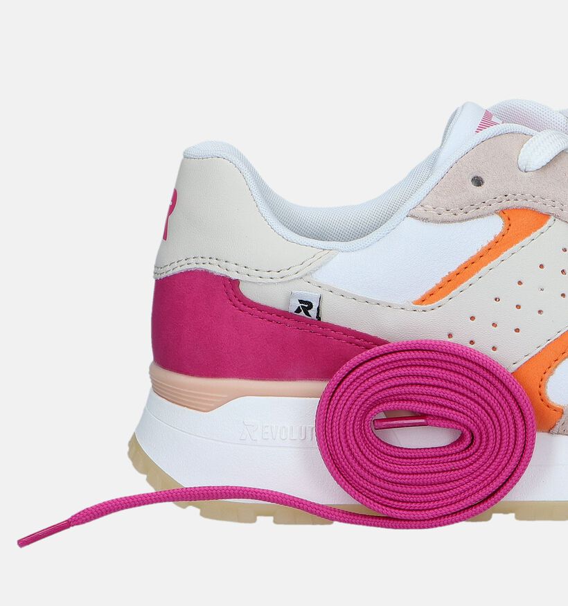 Rieker R-Evolution Witte Sneakers voor steunzolen voor dames (335521) - geschikt voor steunzolen