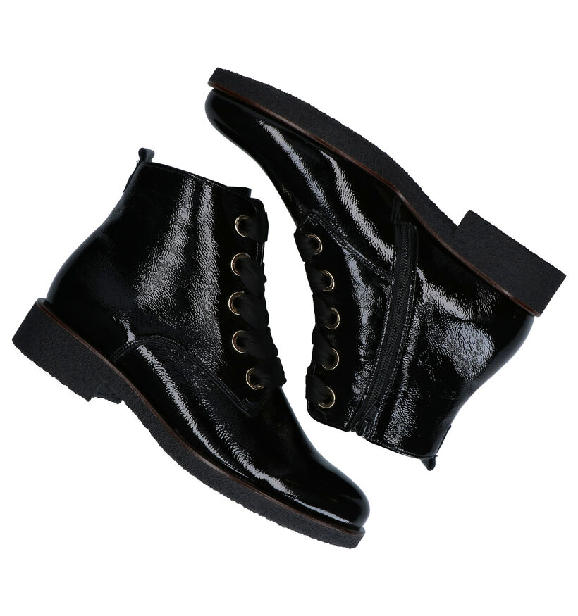 Gabor Zwarte Bottines in leer (284001)