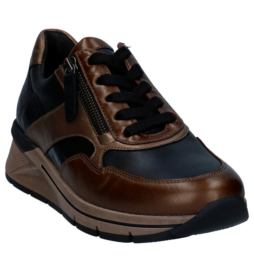 Gabor OptiFit Chaussures à lacets en Bronze en cuir (297427)