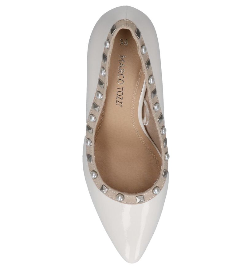 Witte High Heel Pumps met Studs Marco Tozzi in kunstleer (214427)