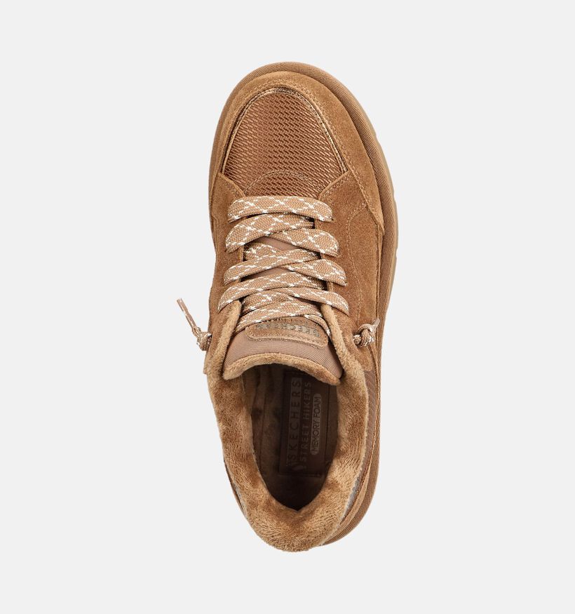 Skechers Keepsakes Cozy Street Hiker Baskets en Cognac pour femmes (376925)
