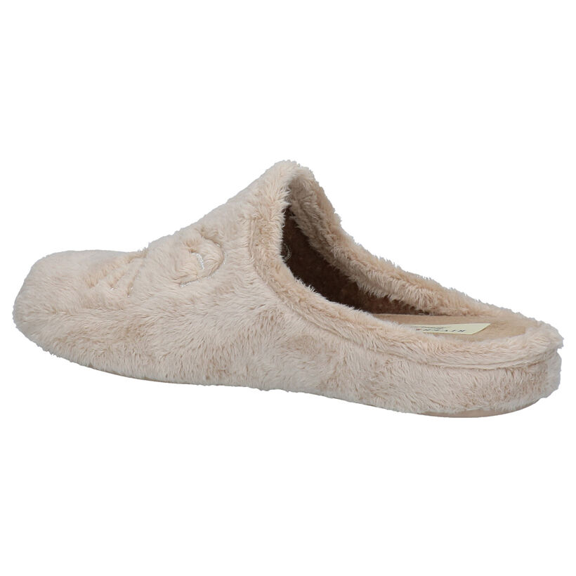 River Woods Pantoufles ouvertes en Beige clair en textile (281923)