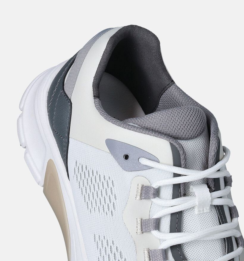 Pius Gabor Witte/Grijze Sneakers voor heren (354898) - geschikt voor steunzolen