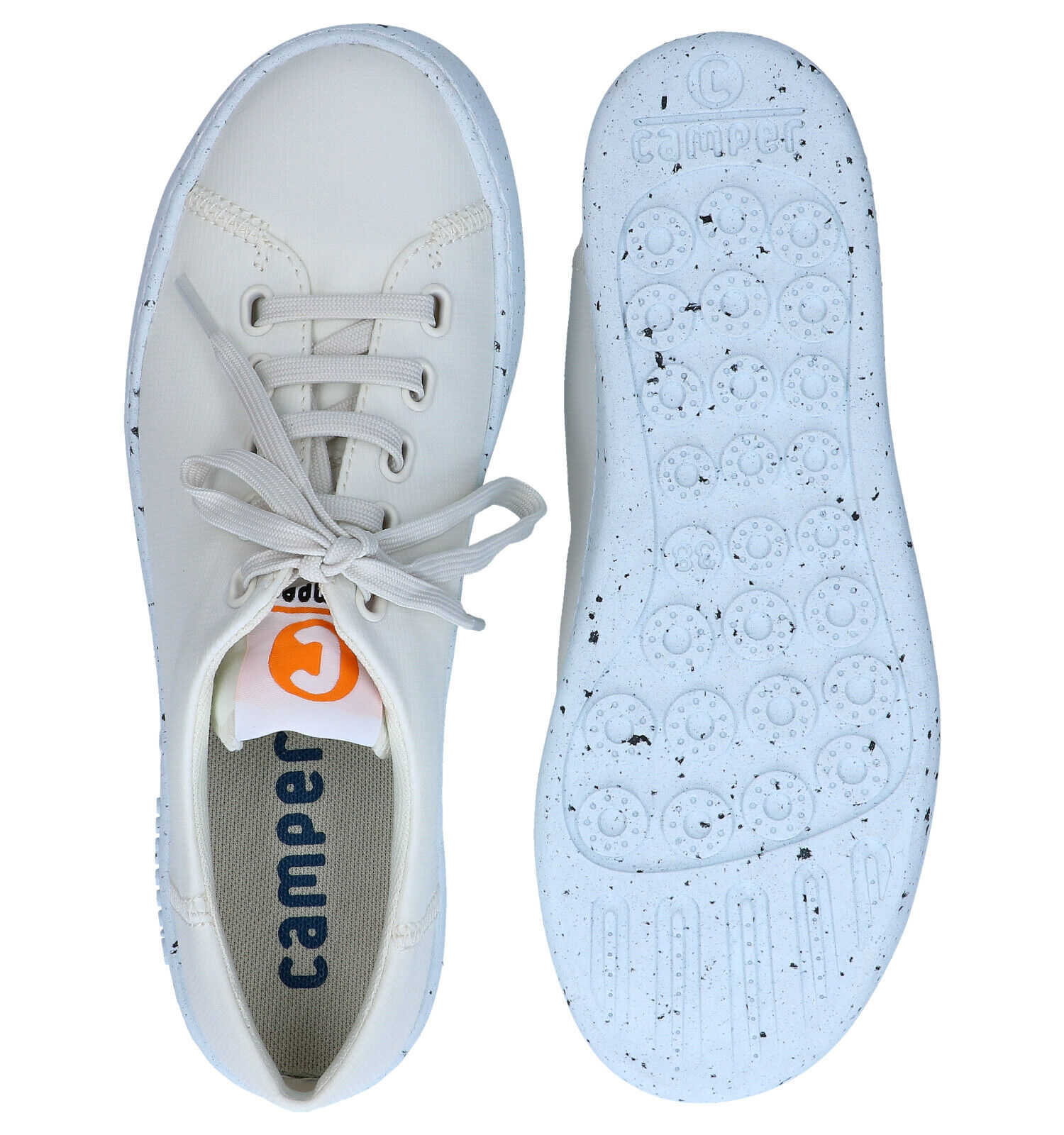Witte stoffen sneakers dames outlet