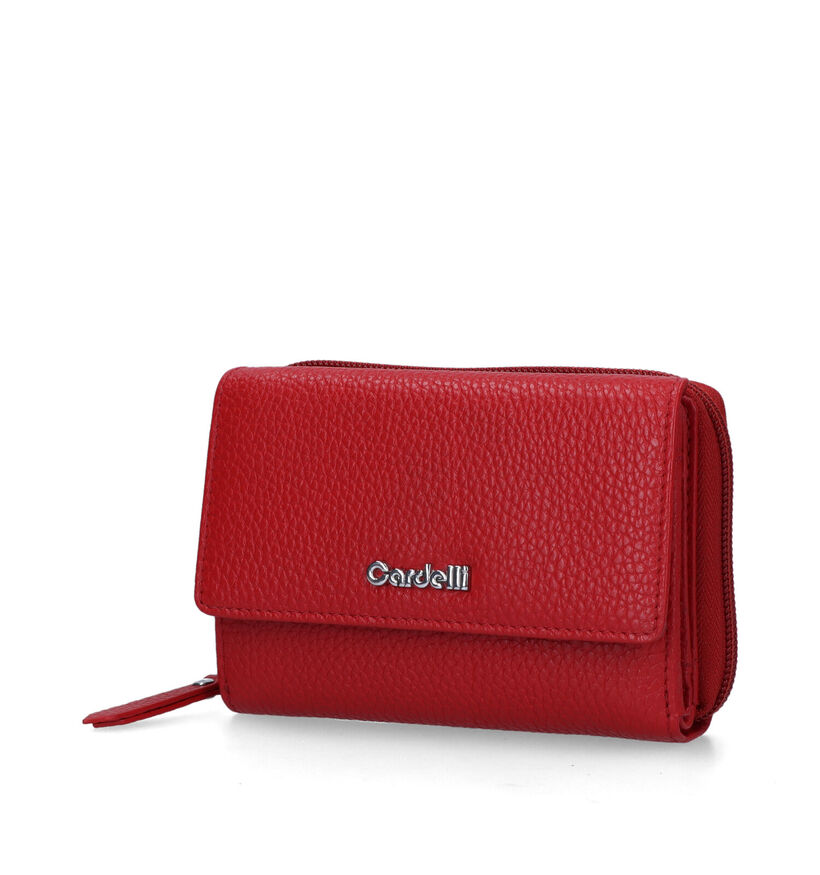 Euro-Leather Porte-monnaie zippé en Noir pour femmes (353534)