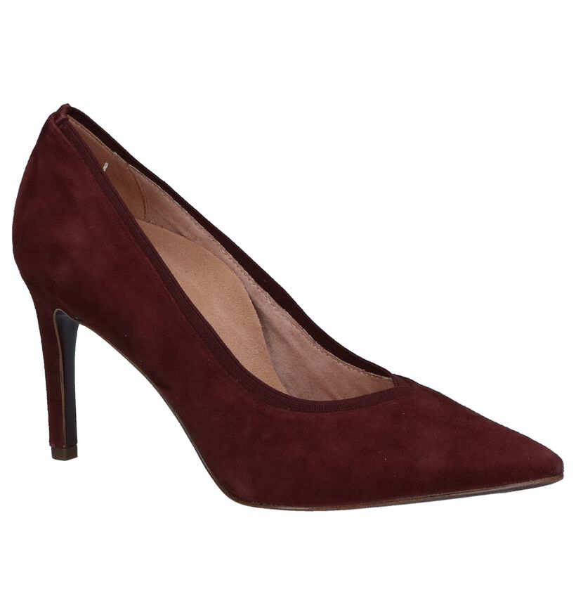 Tamaris Heart & Sole Zwarte Pumps in velours (226753)