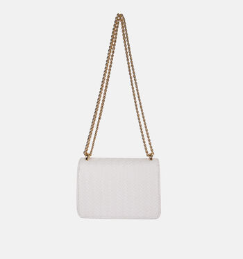Laurent David Crossbody tassen Wit/Goud