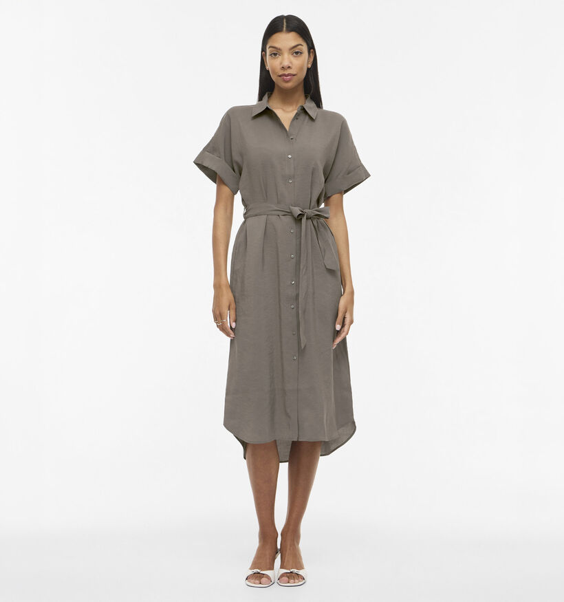 Vila Hula Robe chemise en Marron pour femmes (368119)
