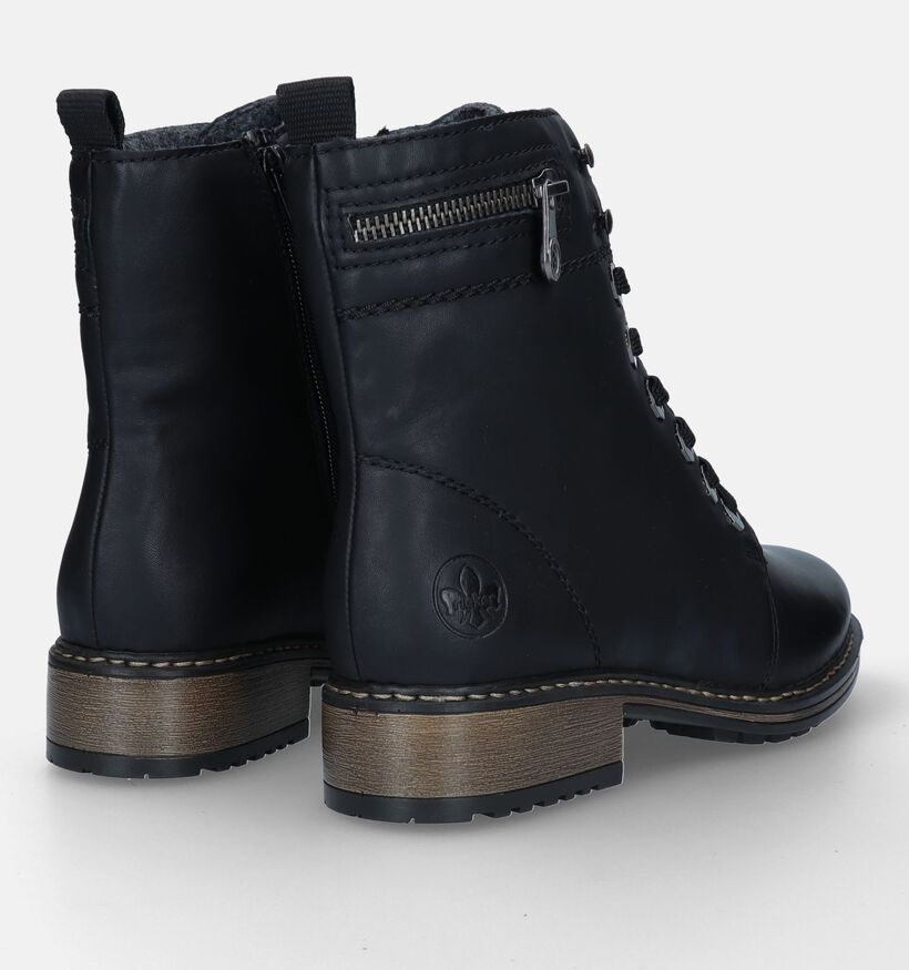 Rieker Boots à lacets en Noir pour femmes (331619)