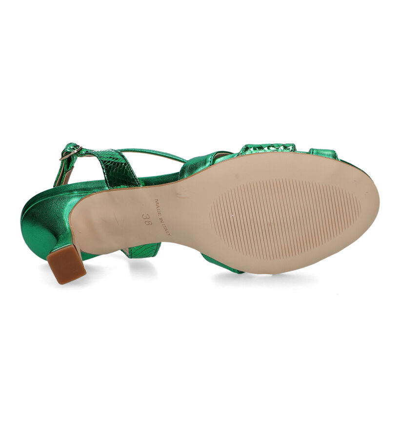 Signatur Groene Sandalen voor dames (324215)