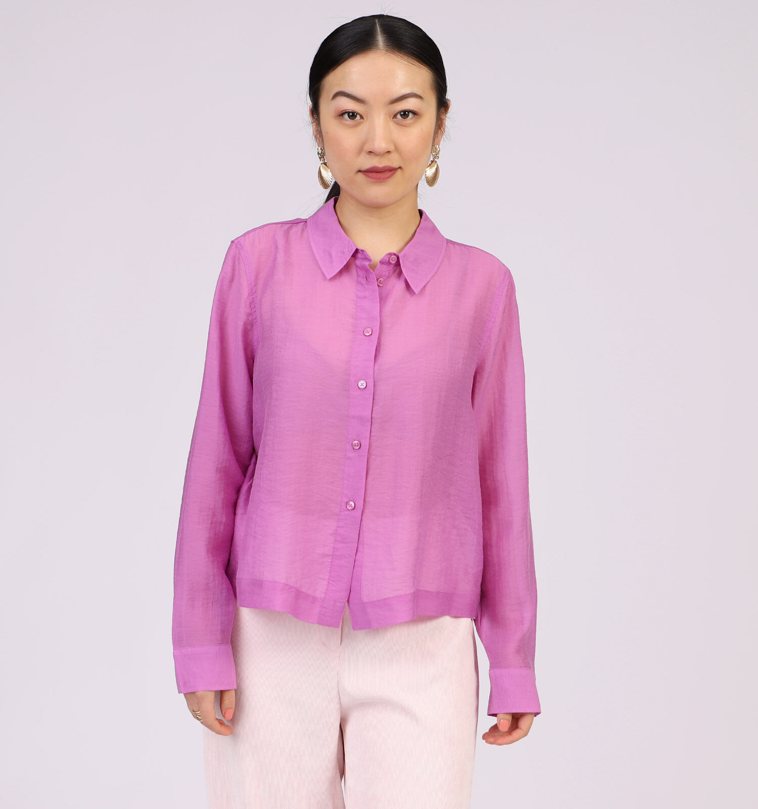 comma Paars Hemd Dames Blouses Online op TORFS.BE