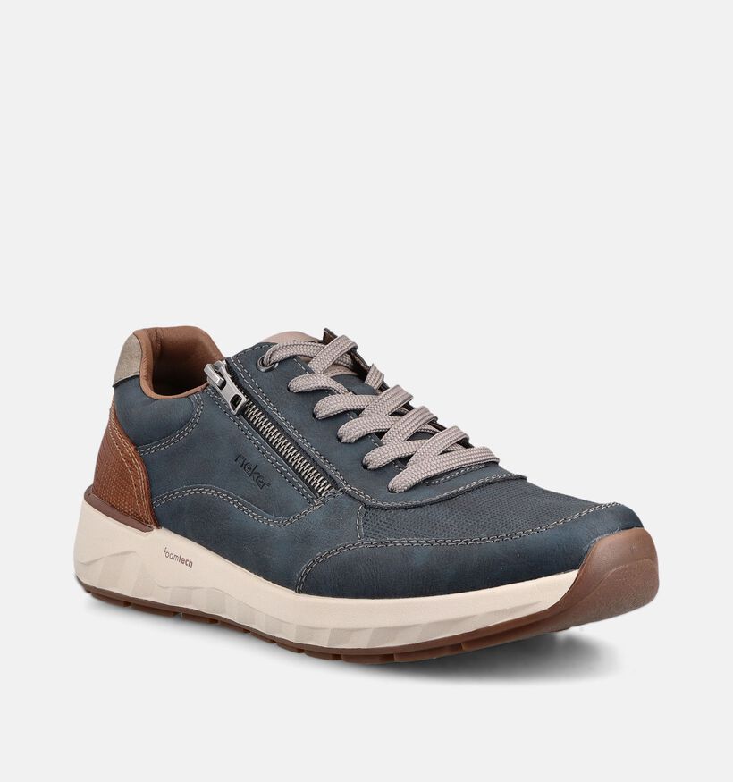Rieker Baskets en Bleu pour hommes (367575) - pour semelles orthop&eacute;diques