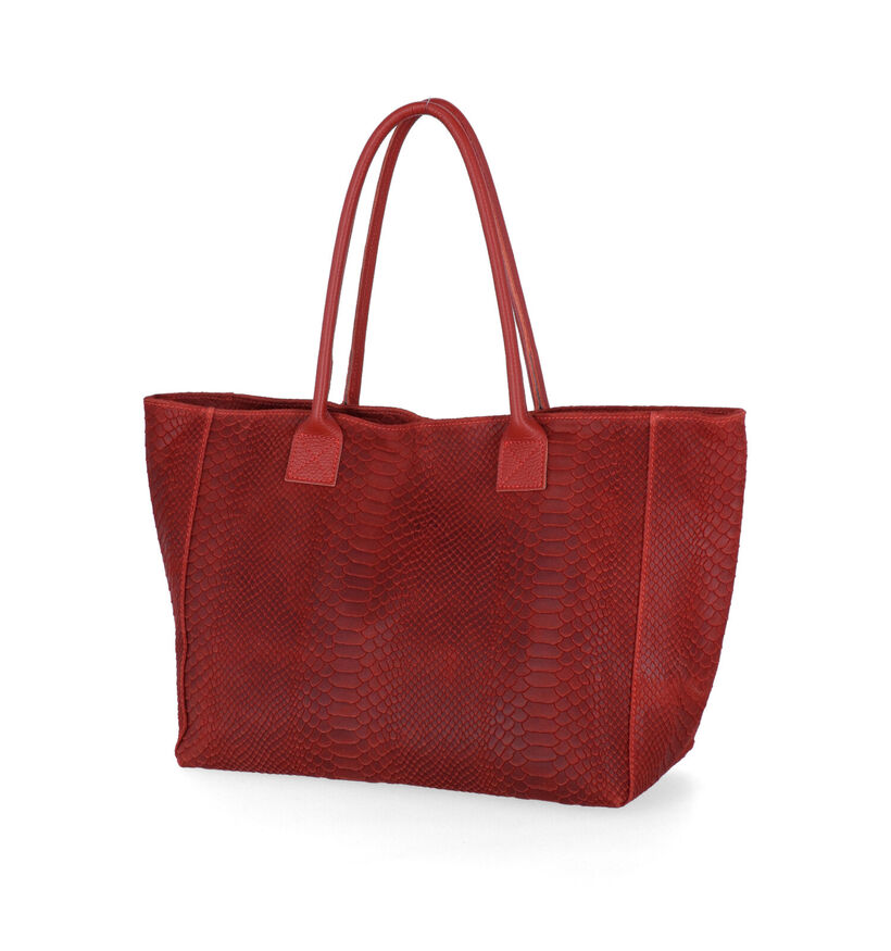 Zeen Lola Gele Shopper in leer (317400)