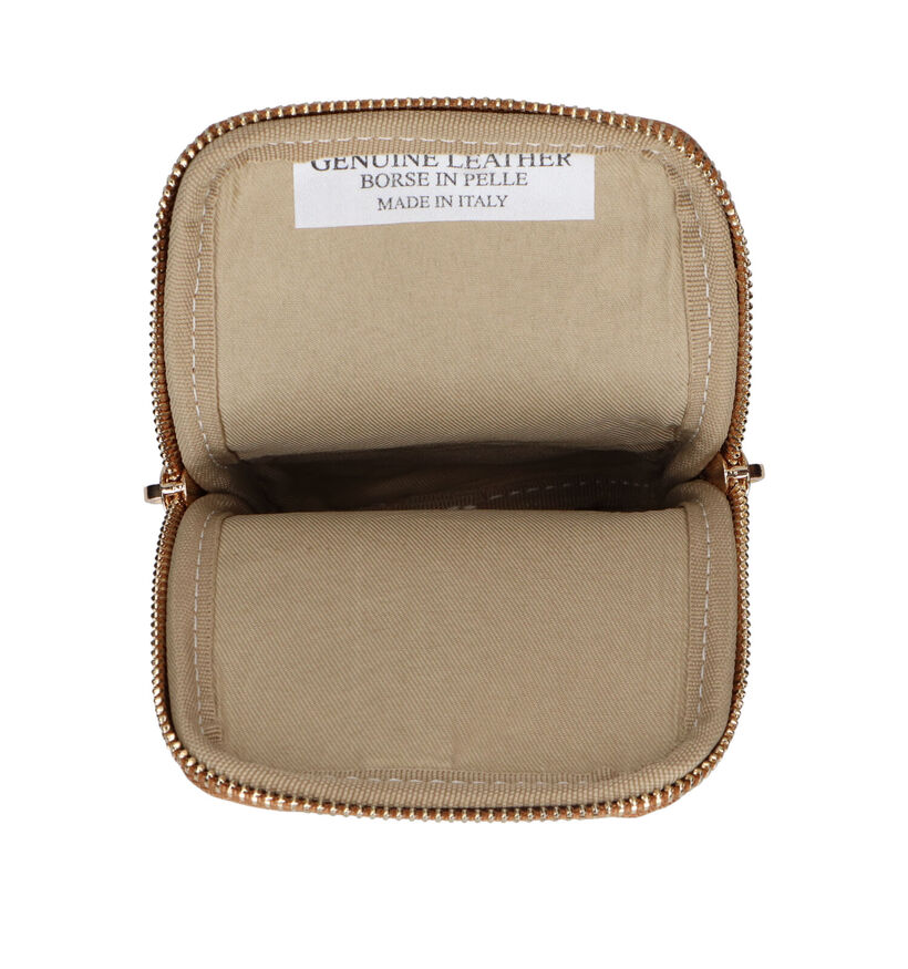 Dolce C. Taupe Telefoontasje in leer (312693)