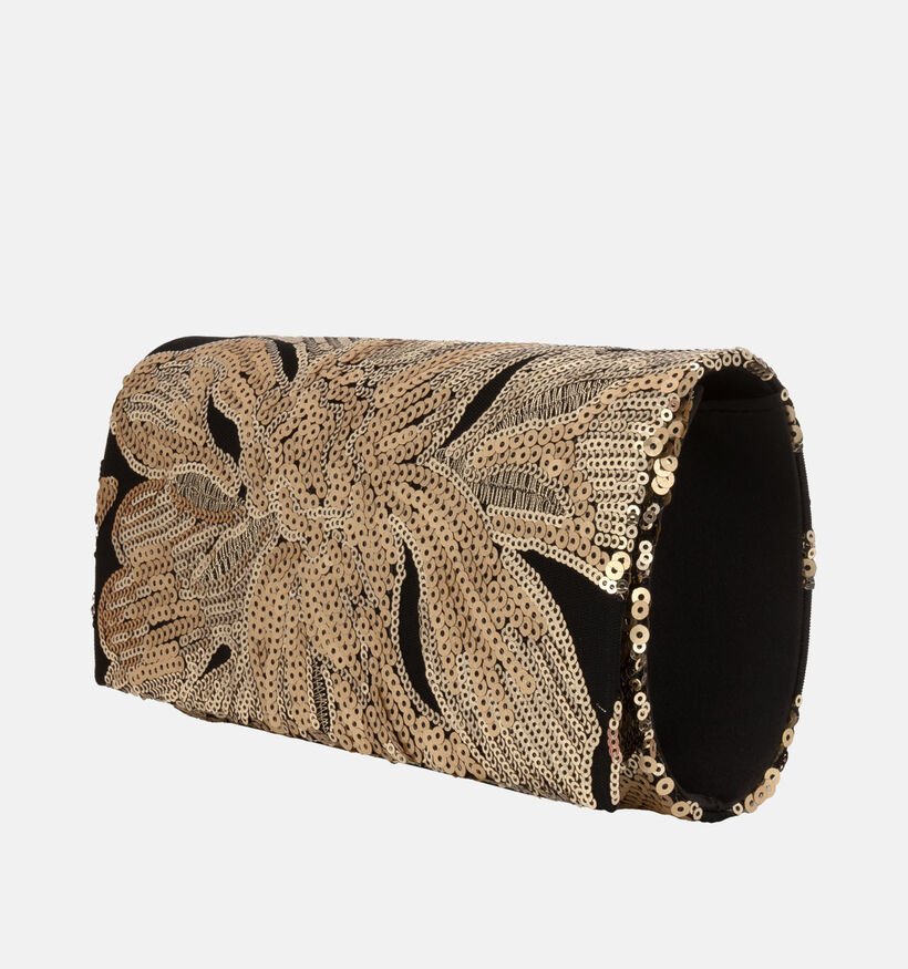 Bulaggie Flower Zwarte Clutch Bulaggi Flower Zwarte/Gouden Clutch voor dames (364791)