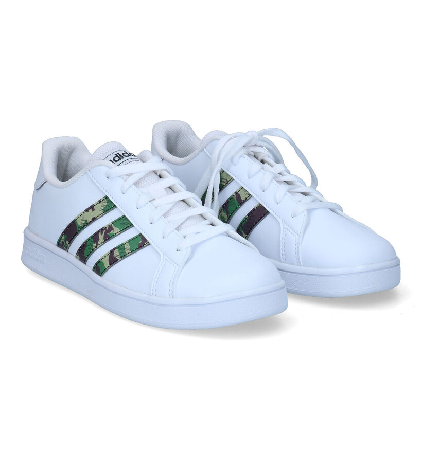 adidas Grand Court 2.0 EL Zwarte Sneakers voor jongens, meisjes (324121)