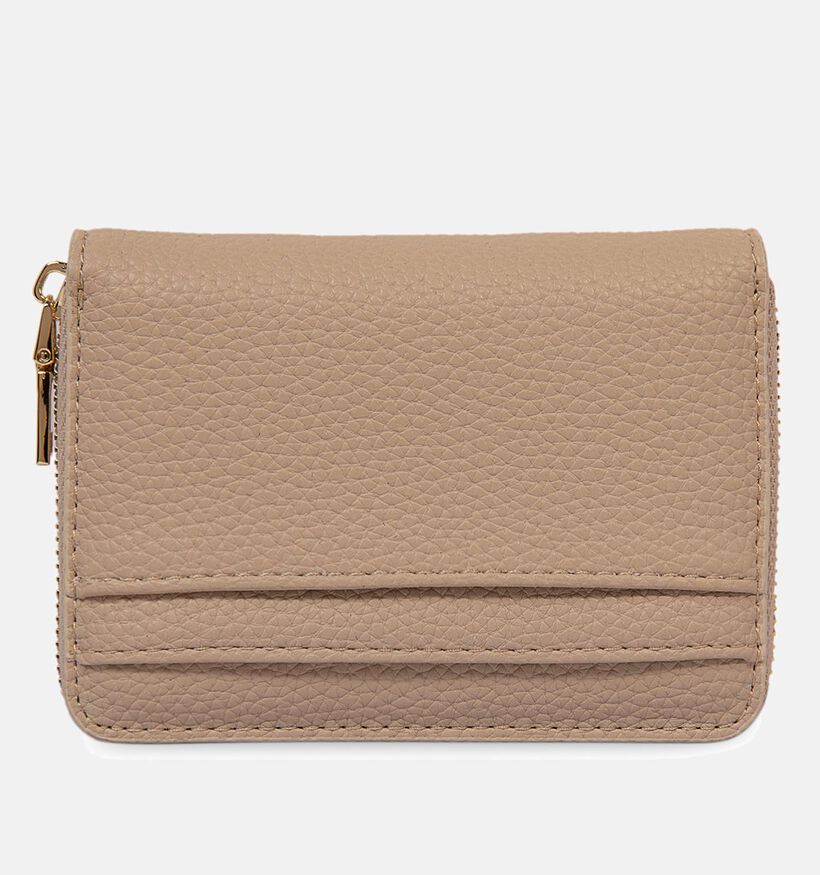 Laurent David Estee Porte-monnaie zippé en Taupe pour femmes (357979)