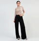 Vero Moda Kanva Zwarte Wijde broek voor dames (349085)