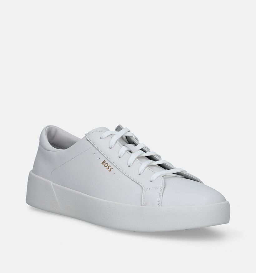 BOSS Belwar Tenn Chaussures avec lacets en Blanc pour hommes (343645) - pour semelles orthopédiques