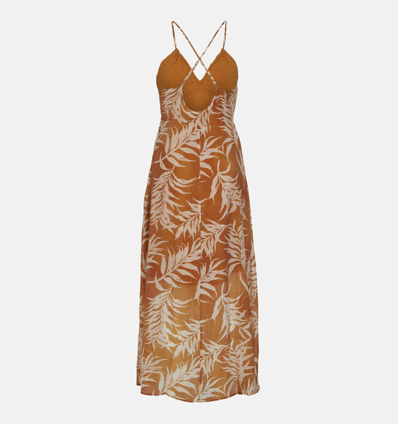 Vila Lyria Robe longue en Orange pour femmes (342101)
