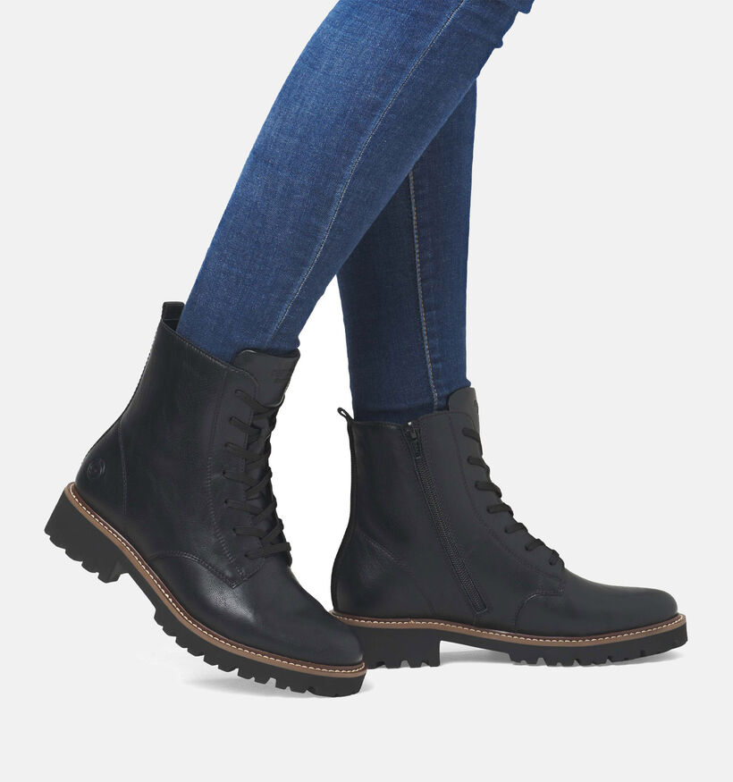 Remonte Bottines à lacets en Noir pour femmes (347255) - pour semelles orthopédiques