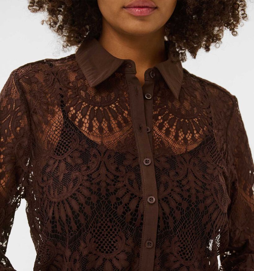 Culture Arto Okram Chemise en Brun fonc&eacute; pour femmes (380500)