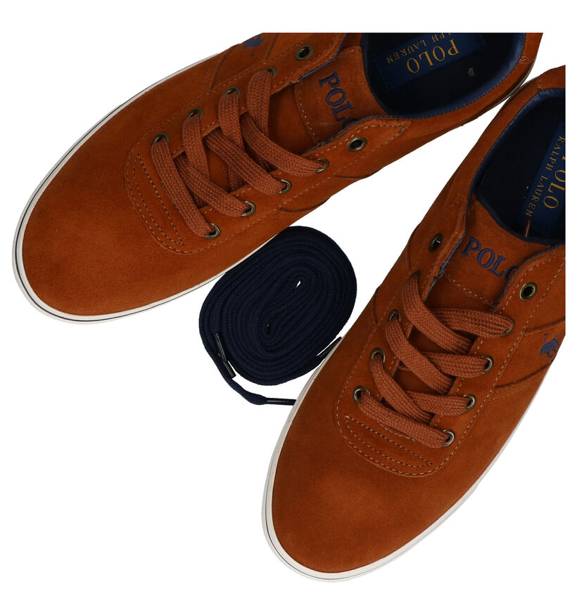 Polo Ralph Lauren Hanford Chaussures à Lacets en Bleu en daim (278188)