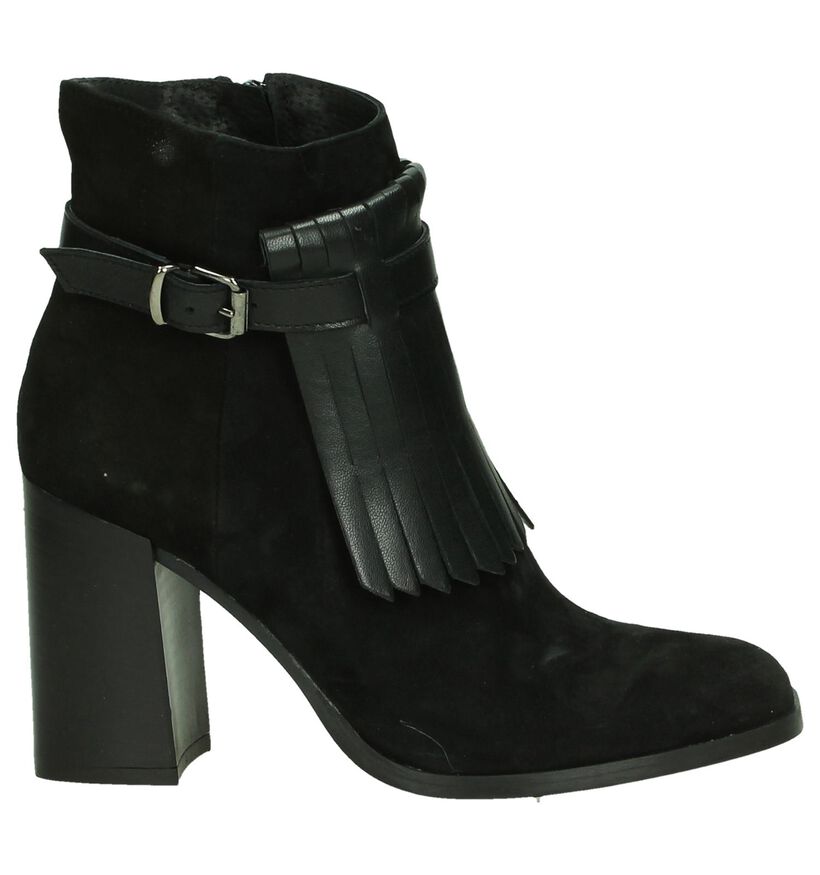 Duee Bottillons à talons en Noir en daim (185633)