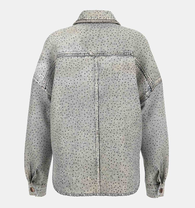 Guess Belle Bling Blauwe Korte Jas Denim voor dames (354588)