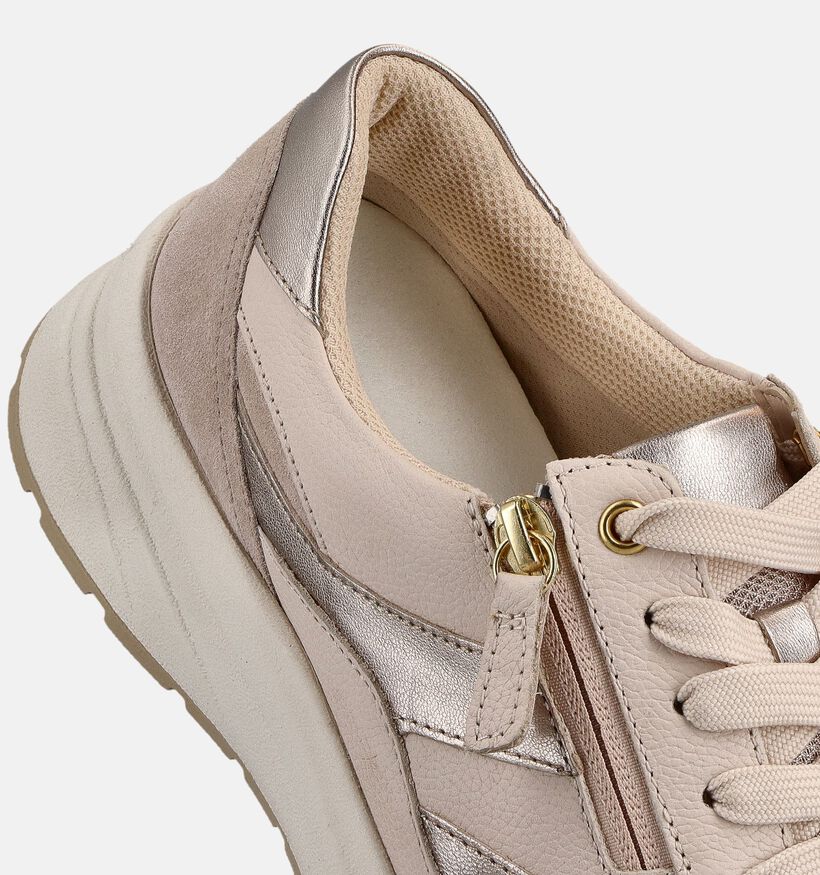 Gabor Donkerbeige Sneakers voor dames (368375) - geschikt voor steunzolen