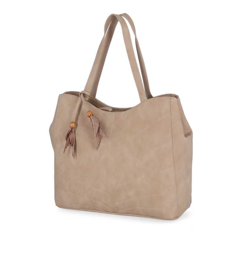 Woomen Nervure Zwarte Shopper in kunstleer (299055)