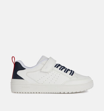 Chaussures à scratch blanc