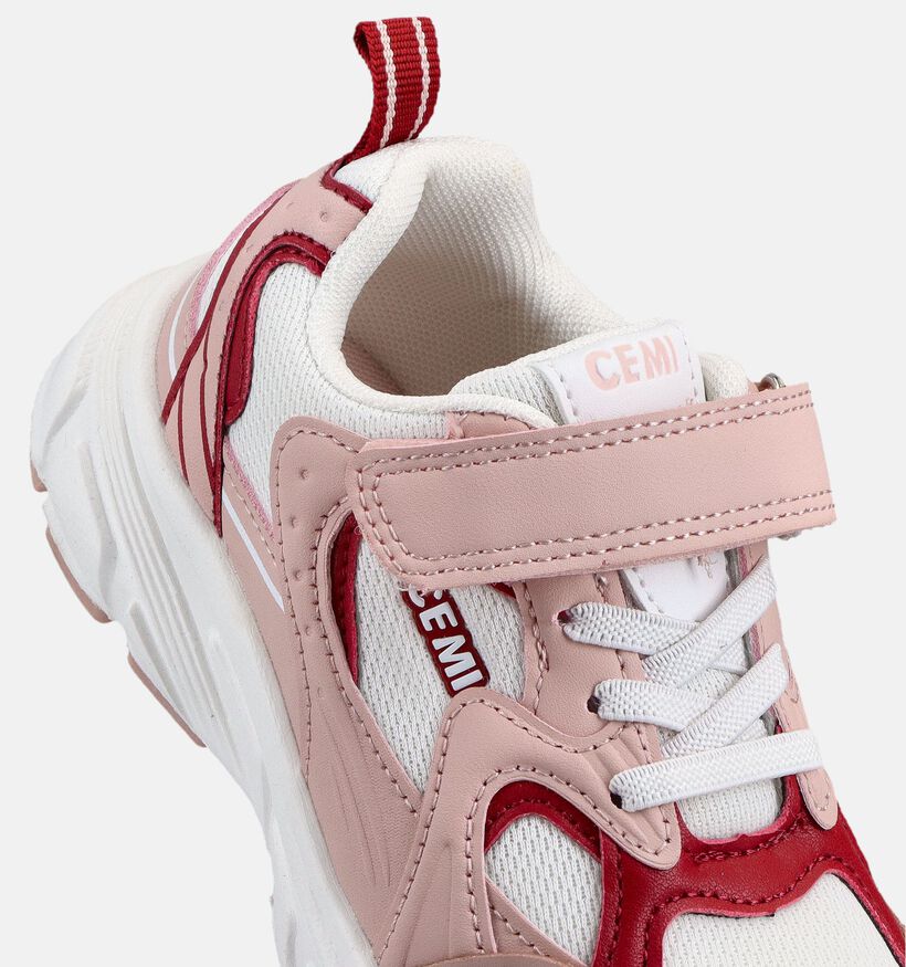 CEMI Baskets en Rose/Bordeaux pour filles (370743)