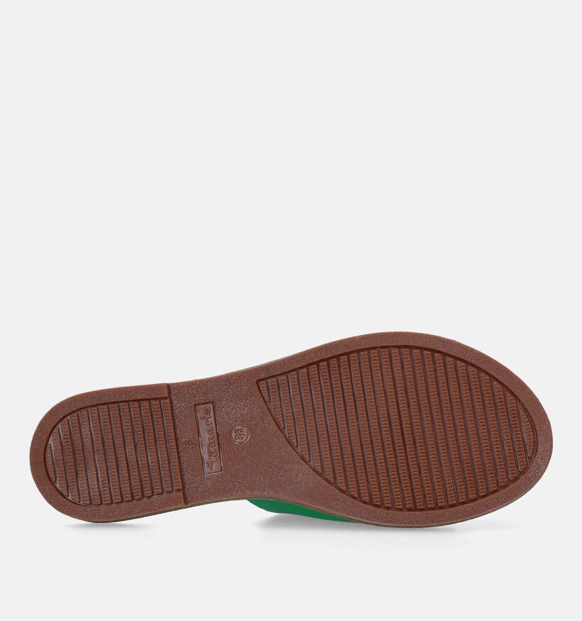 Tamaris Groene Platte slippers voor dames (335495)