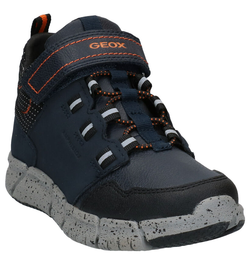 Geox Flexyper Bottines en Bleu en cuir (278305)