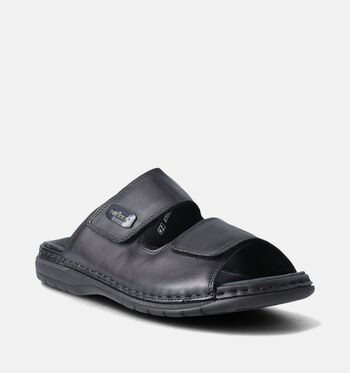 Rieker Slippers Zwart/Bruin