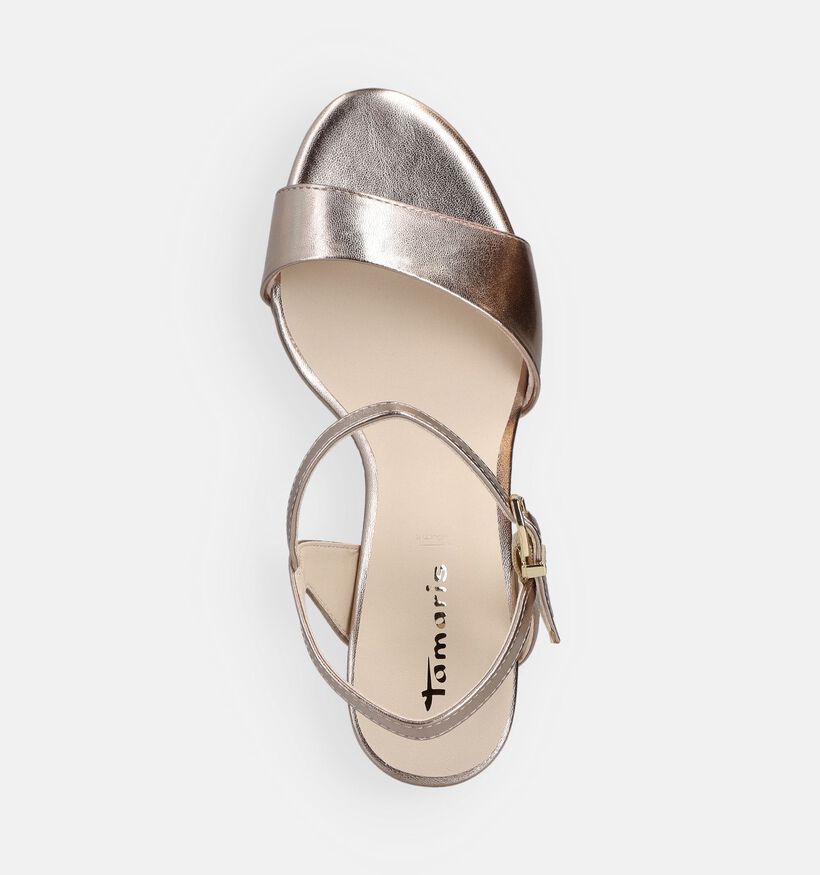 Tamaris Gouden Sandalen met hak voor dames (371672)