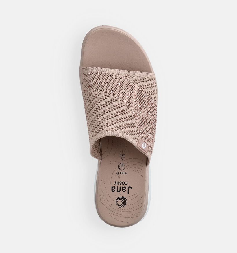 Jana Nu-pieds plates en Or rose pour femmes (371664)