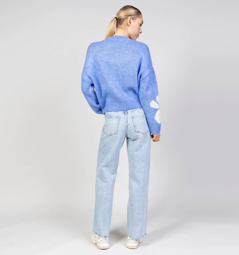 JDY Kilian Flower Blauwe Trui voor dames (365961)