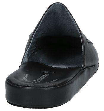 Lina Pantoffels Zwart/Bruin