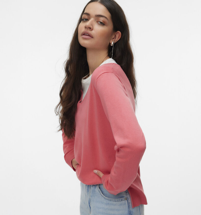Vero Moda Silje LS Rode Pull voor dames (367179)