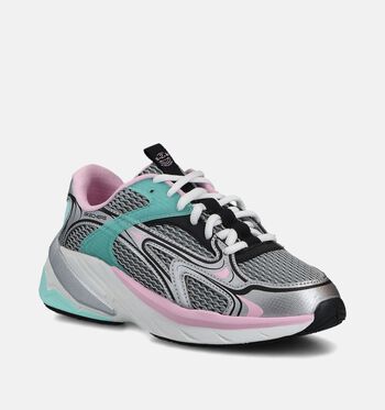 Skechers Low Sneakers Zwart/Zilver