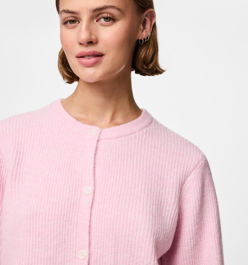 Pieces Silly Knit Lichtroze Cardigan voor dames (367066)