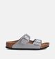 Birkenstock Arizona Zilveren Slippers voor meisjes (352239)