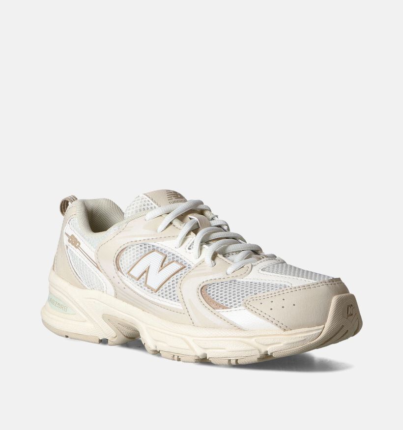 New Balance 530 Beige Sneakers voor jongens, meisjes (353433) - geschikt voor steunzolen