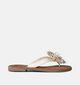 Lazamani Nu-pieds plates en Beige pour femmes (357746)