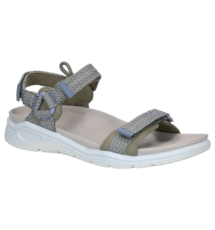 ECCO x-trinsic Kaki Sandalen in stof (287293)