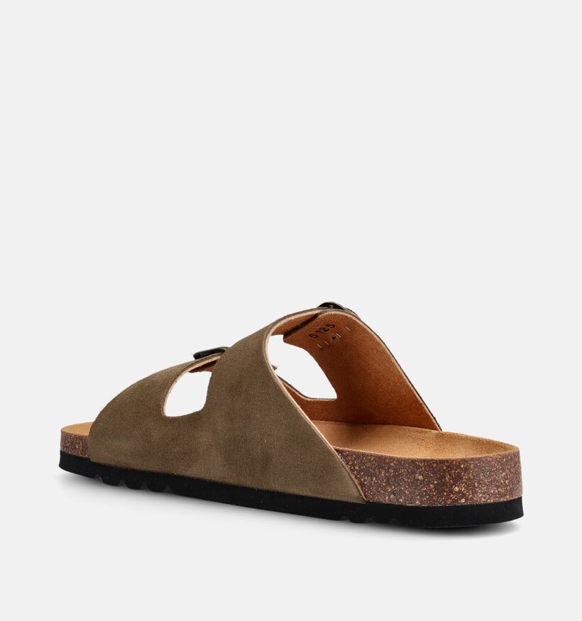 Scholl Julien Nu-pieds en Vert kaki pour hommes (369903)