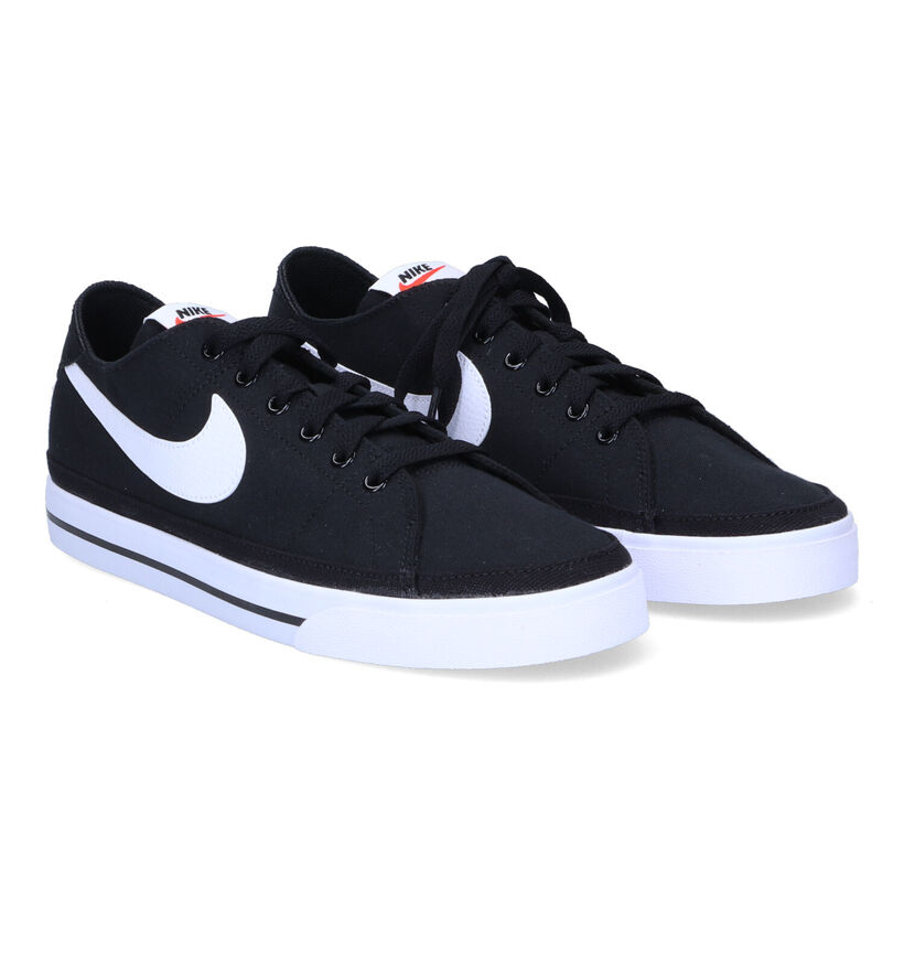 Nike Court Legacy Baskets en Noir pour hommes (309054)