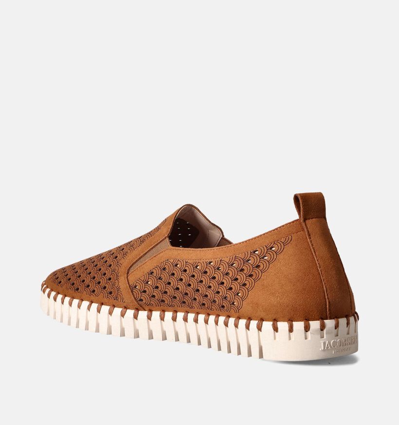 Ilse Jacobsen Tulip Chaussures à enfiler en Cognac pour hommes (356505) - pour semelles orthopédiques